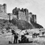 A Tyne Tees camera team at Bamburgh Castle